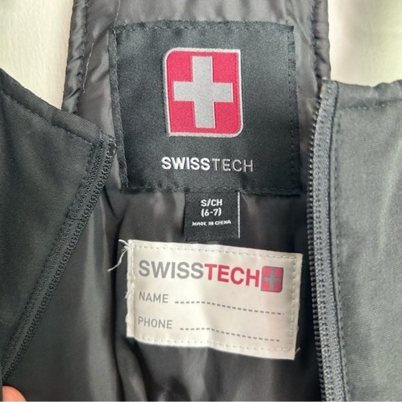 Swisstech Black snow bib size small 6/7 - Picture 3 of 5